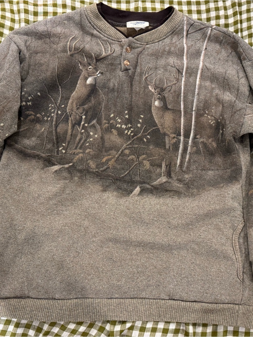 Vintage AOP deer hunting sweatshirt